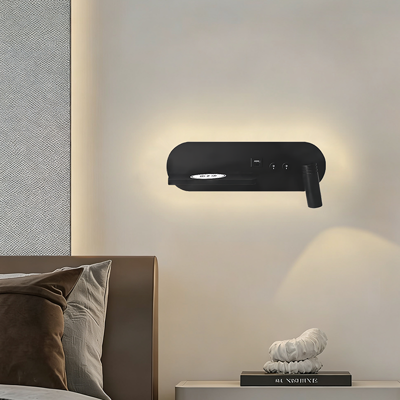 MITUO Wireless Charging Multi-Function LED Wall Sconce Bedside Reading Ligh