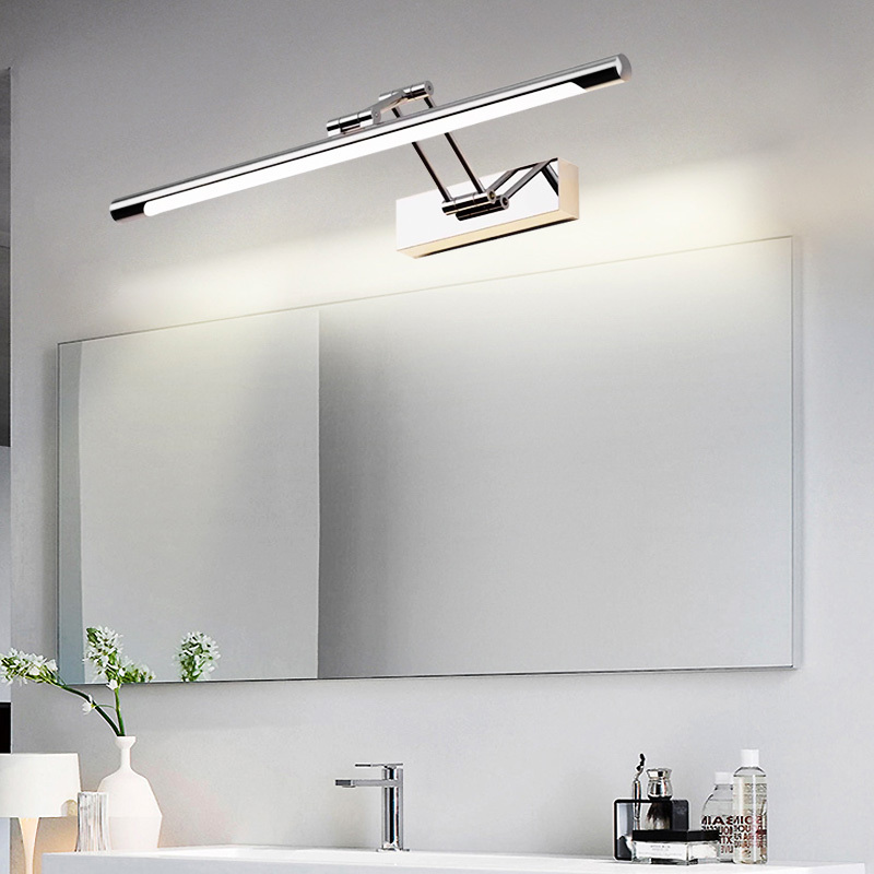 Surface-Mounted LED Bathroom Vanity Light, Extendable Mirror Cabinet Light, Makeup Mirror Light & Wall Lamp 2-in-1, Minimalist Style.
