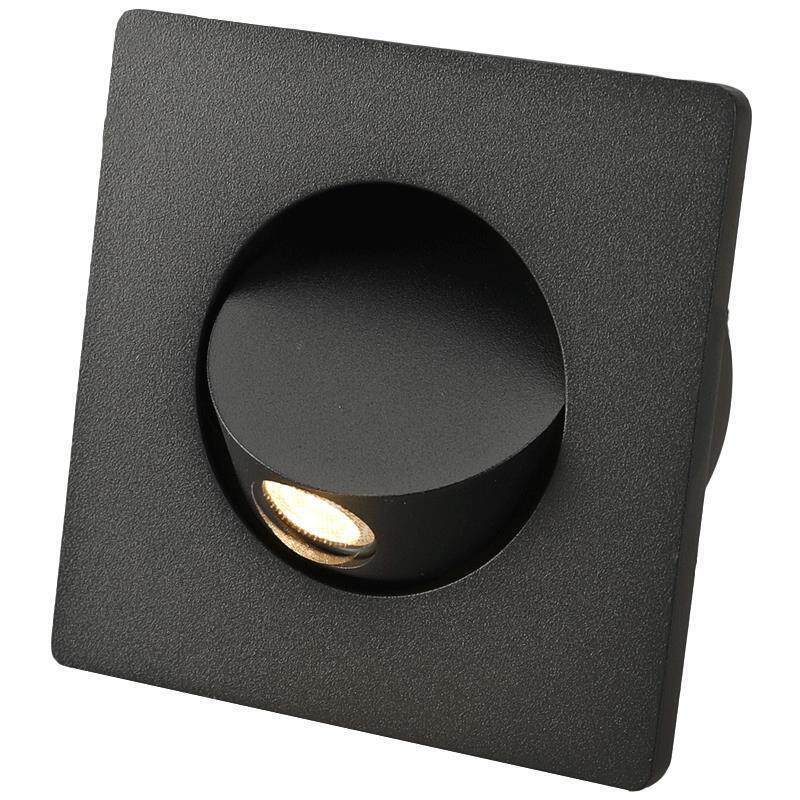 Modern Wall Lamp Bedside Reading Light, Nordic Minimalist Recessed LED Wall Light, Adjustable Angle Light for Hotel & Study Room