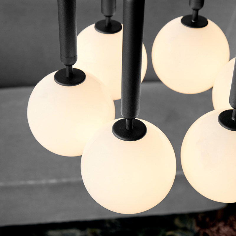 Nordic Modern Minimalist Soft Decor Glass Ball Mini Pendant Light, Ins Style Girlish Bedside Lamp, Bar Light & Bedroom Wall Lamp