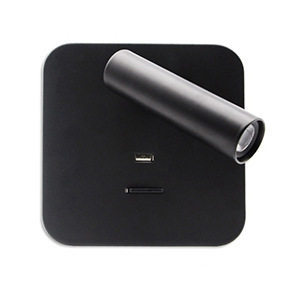 Surface Mounted Hotel Guest Room Wall Lamp, Adjustable Angle Minimalist Reading Spotlight for Study, Bedroom & Bedside