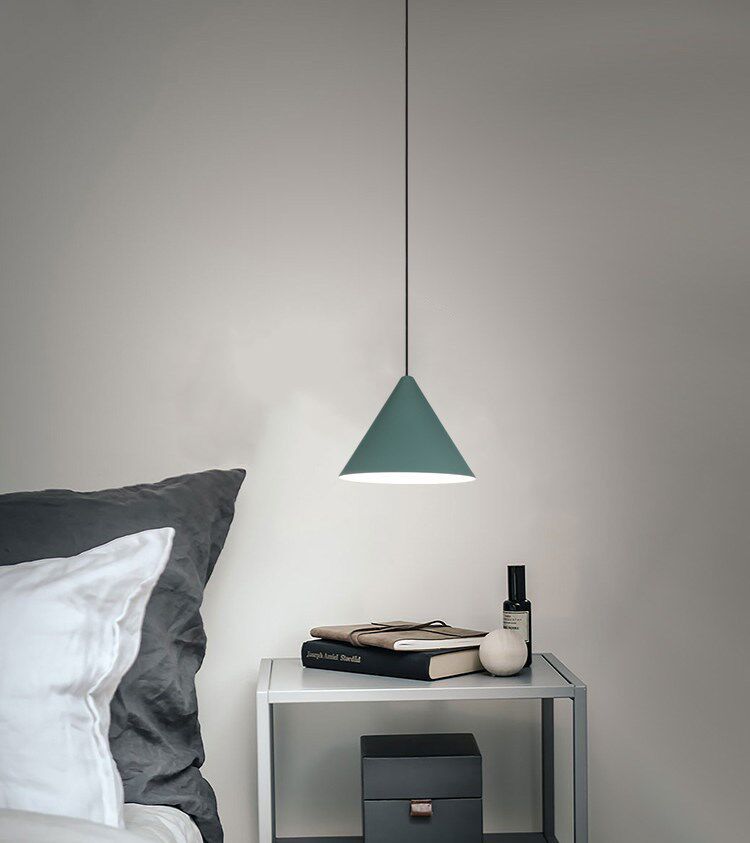 Nordic Minimalist Cone Pendant Light Freely Combinable Track Light Multi-Color E27