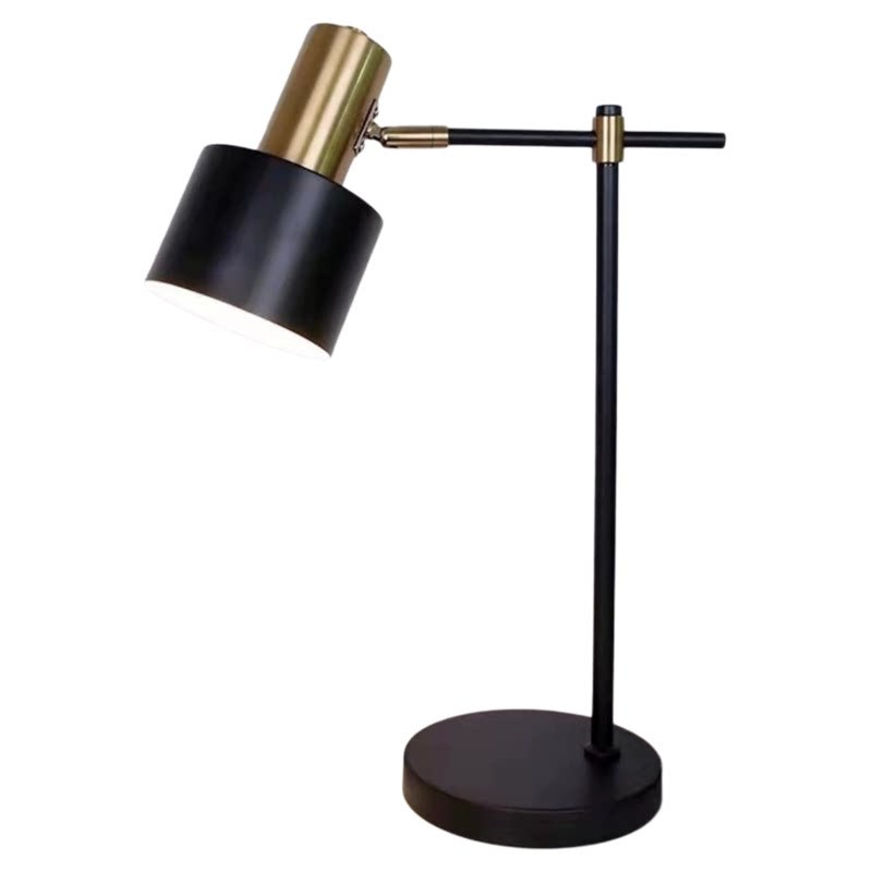 Luxury Brass & Black Adjustable Table/Floor Lamp Nordic Modern Eye-Care Light