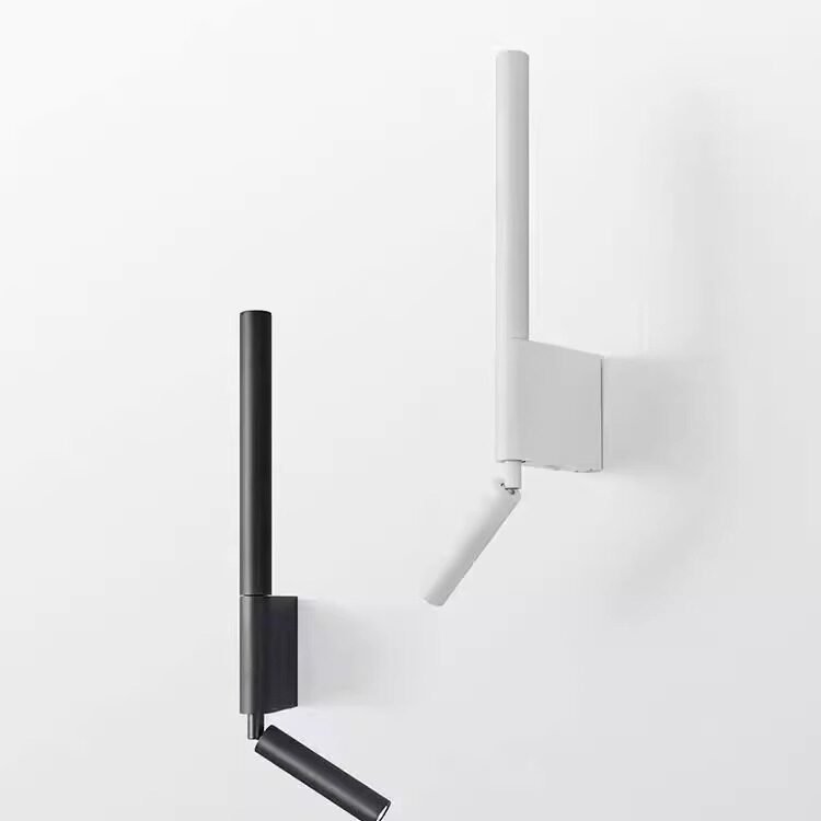 Minimalist Dual-Head Adjustable LED Wall Sconce Up & Down Light for Bedside