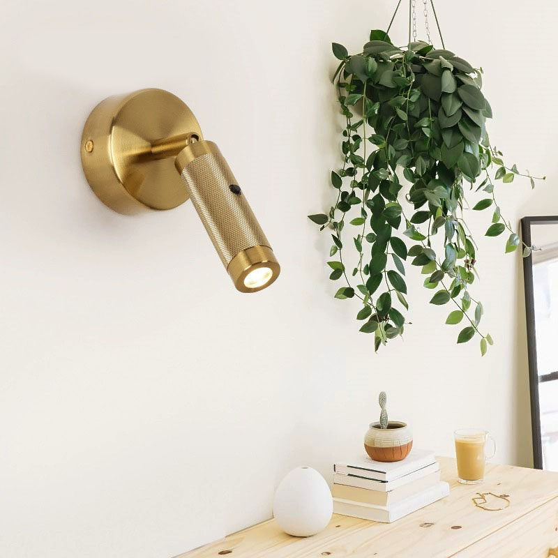 Adjustable LED Reading Wall Sconce, 3 Colors (Gold/Nickel/Black), Surface/Recessed Mount Bedside Spotlight