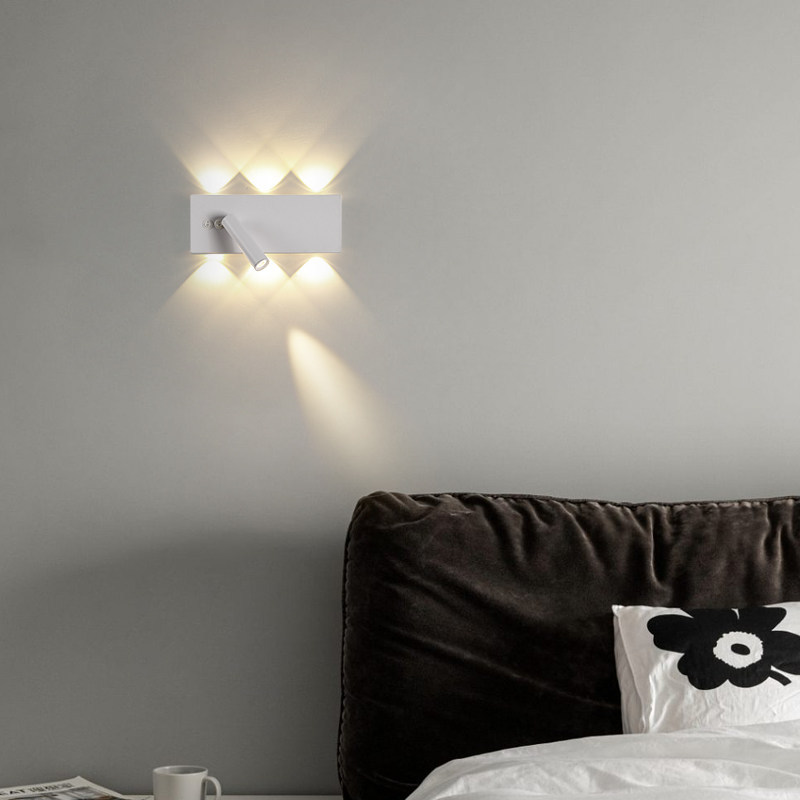 Rechargeable Wall Sconce, 360° Adjustable LED Reading Light, No-Wire Bedside Wall Lamp