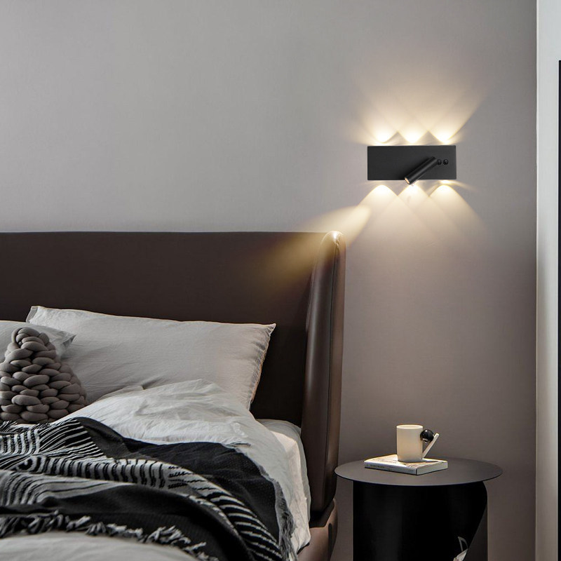 Rechargeable Wall Sconce, 360° Adjustable LED Reading Light, No-Wire Bedside Wall Lamp