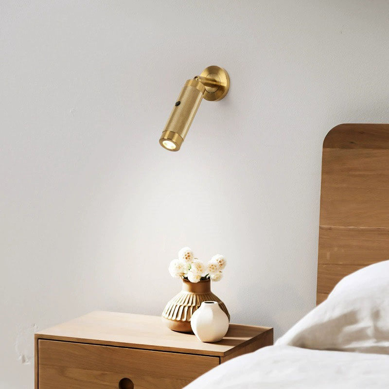 Adjustable LED Reading Wall Sconce, 3 Colors (Gold/Nickel/Black), Surface/Recessed Mount Bedside Spotlight