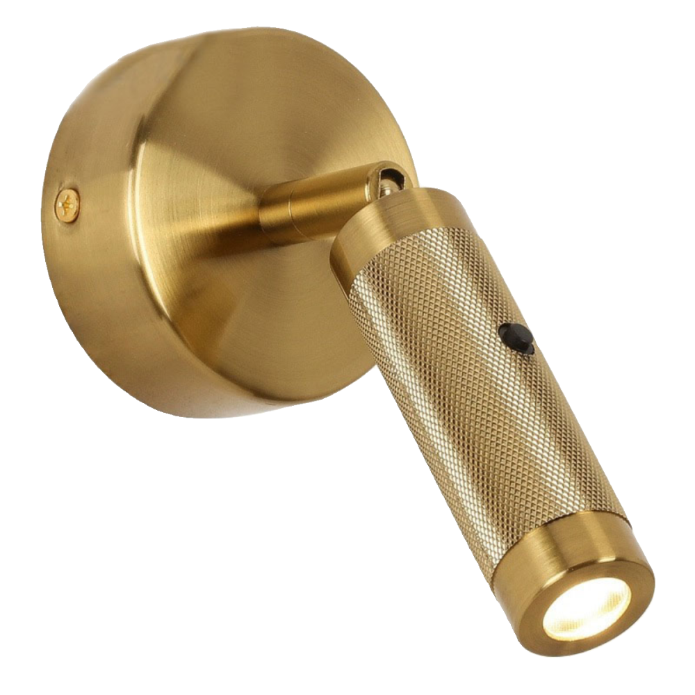 Adjustable LED Reading Wall Sconce, 3 Colors (Gold/Nickel/Black), Surface/Recessed Mount Bedside Spotlight