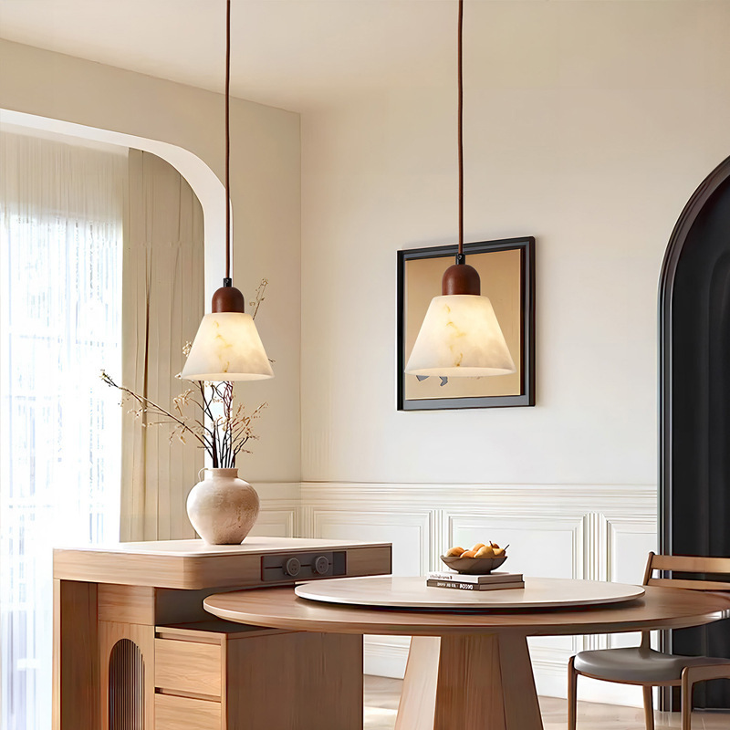 Natural Onyx Round Wall Sconce, Modern Luxury LED Wall Lamp for Bedroom & Living Room