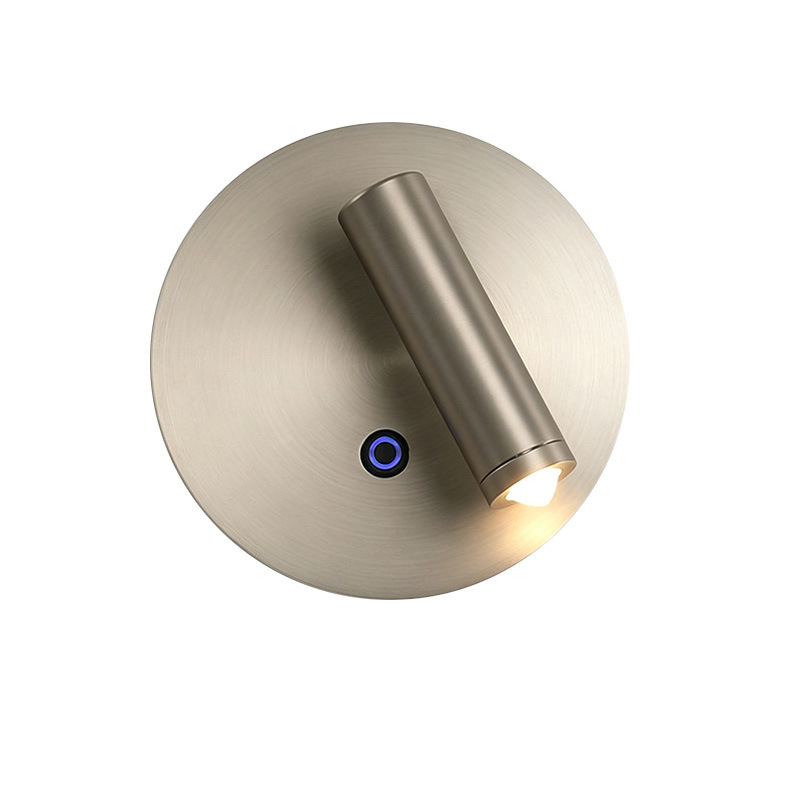 Modern Touch Control Dual-Light Wall Sconce, Rotatable Reading Light for Hotel & Bedroom