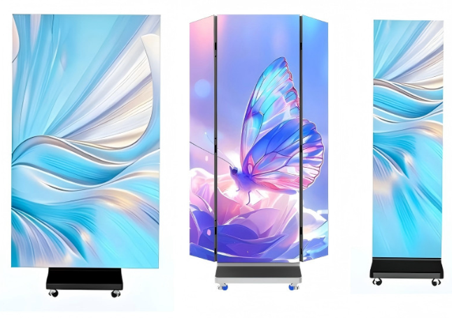 Tri-fold LED Poster Screen,MY SHOP,Tri-fold LED Poster Screen