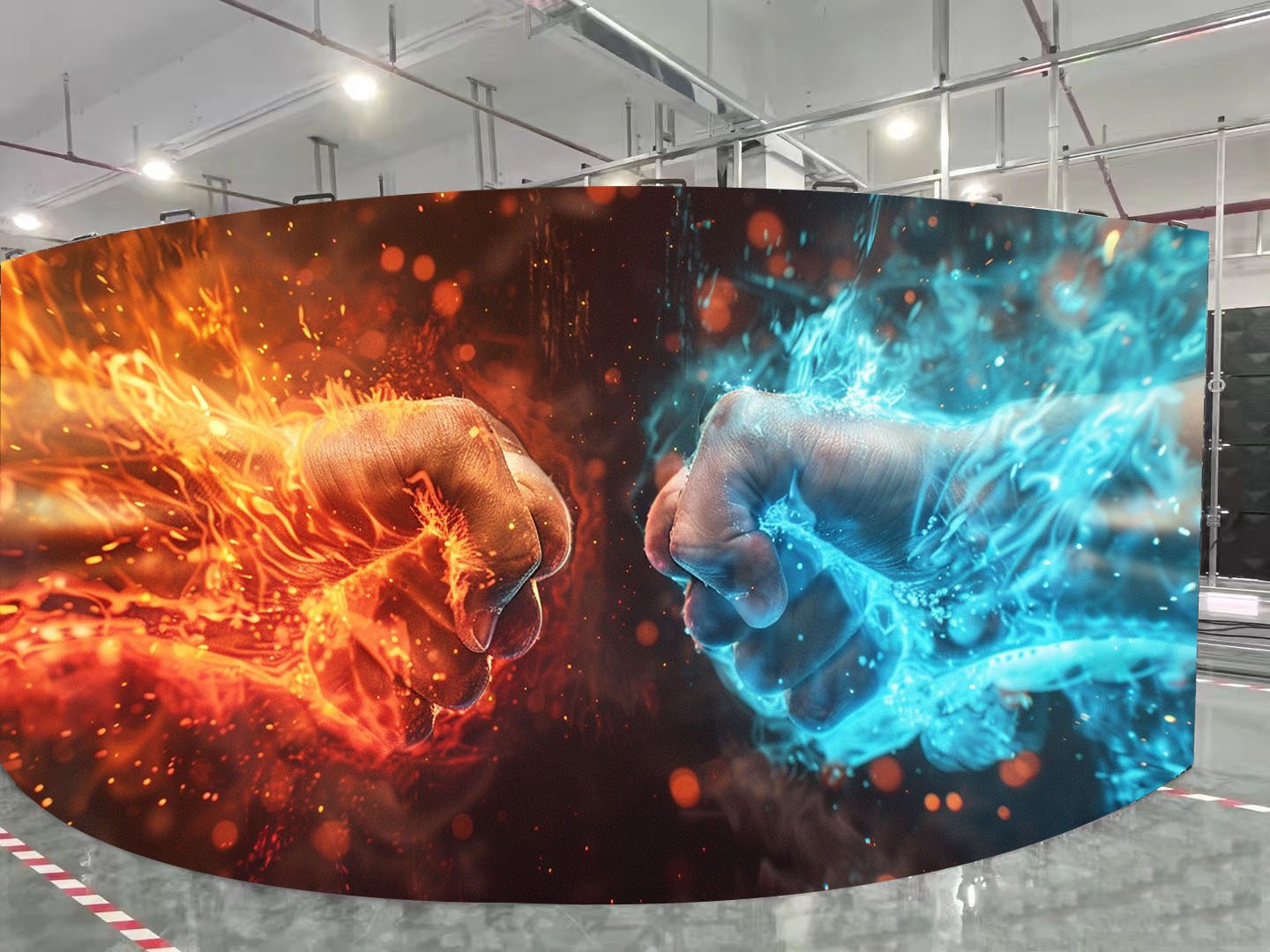Curved LED rental screen,MY SHOP,Curved LED rental screen