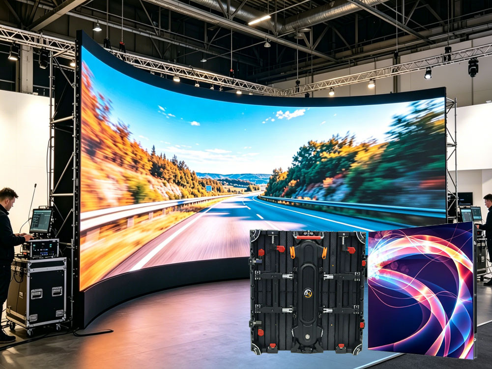 Curved LED rental screen,MY SHOP,Curved LED rental screen