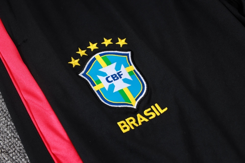 2026/27 BRAZIL TRACKSUITS TRAINING SUIT BLACK AND RED