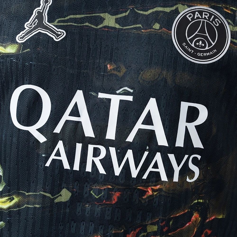 2025-26 PSG 4th AWAY black soccer jersey (PLAYER VERSION)