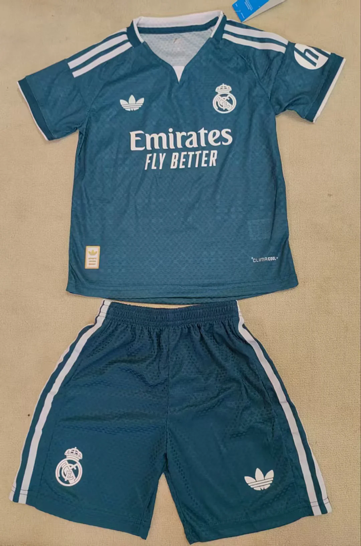 Real Madrid 2026/27 Away Player Version Kids kit Jerseys