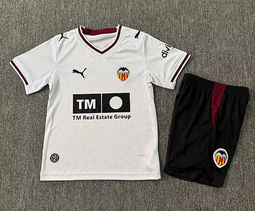 Valencia CF 2026/27 Home Kids Jersey Front View