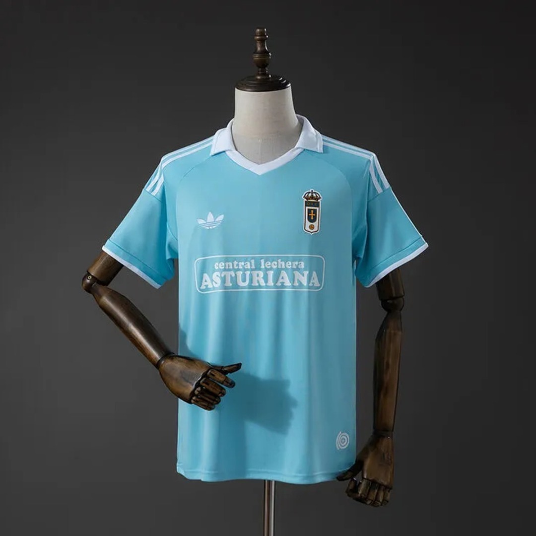 Real Oviedo 2026/27 Light Blue Eternal Edition Jersey Front View
