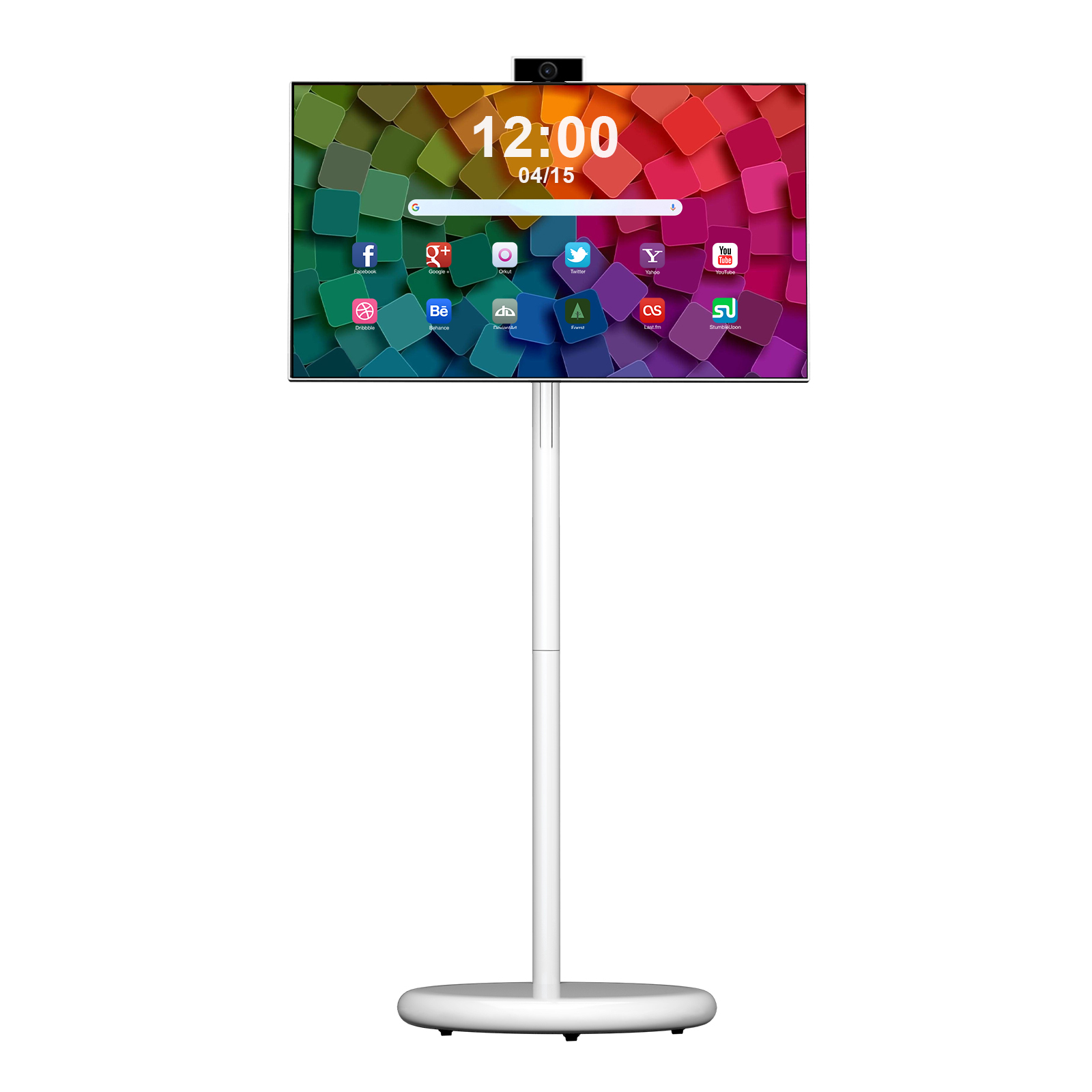 VLH 27" Smart Portable TV On Wheels | Cordless Rolling Touchscreen TV | 6GB RAM + 128GB Storage | EDLA-Certified Android 15 OS | | Full Swivel Rotation | Voice Remote Control