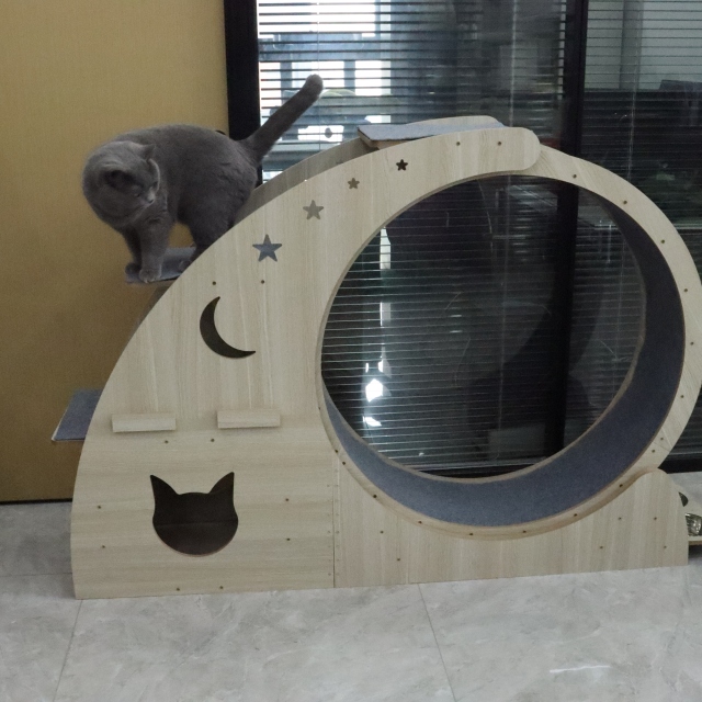RL2816 Relipet LunaRun Pro 4-in-1 Cat Exercise Wheel | Cat Treadmill & Scratcher