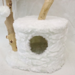 Relipet RL2521V3 Embossed Thick Faux Rabbit Fur Cat Tree – Ultimate Warmth & Style