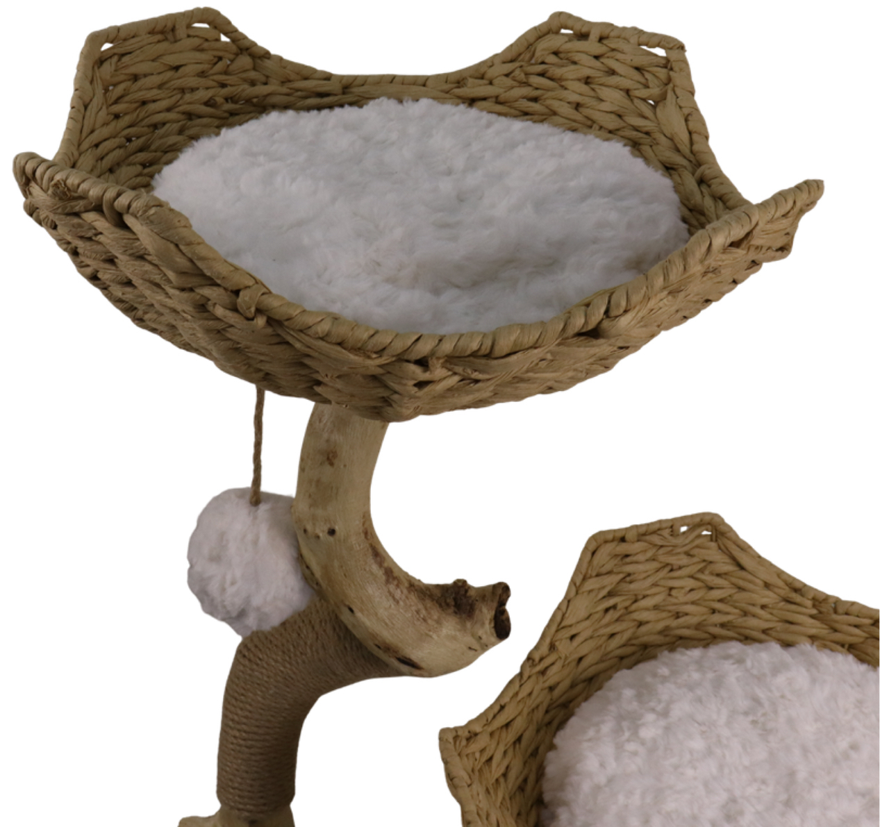 Relipet RL2521V2 Premium Faux Rabbit Fur & Solid Wood Cat Tree