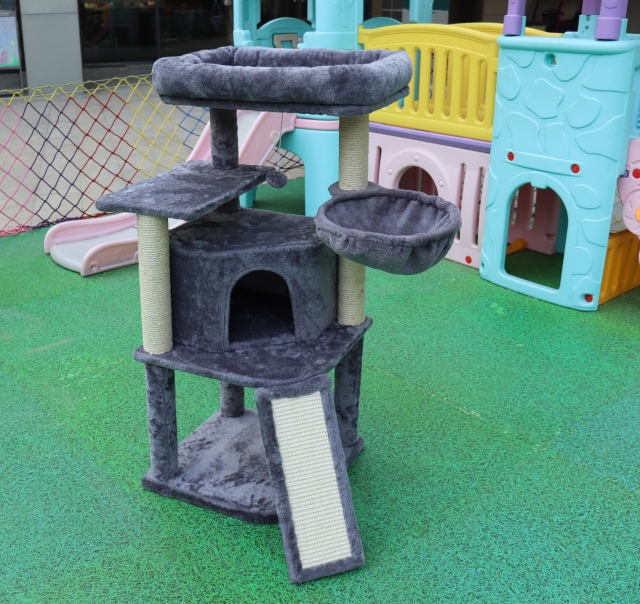 Relipet RL2252 Deluxe Multi-Level Cat Tree with Plush Condo, Hammock, and Scratching Posts