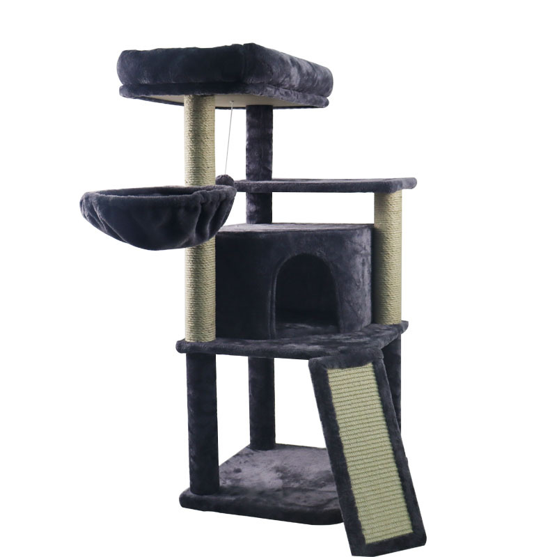 Relipet RL2252 Deluxe Multi-Level Cat Tree with Plush Condo, Hammock, and Scratching Posts