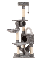 Relipet RL2021 Explorer's Jungle Villa Cat Tree – Premium 5-Foot Cat Climbing & Lounging Tower