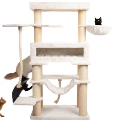 Relipet RL2523V2 Extra Large Cat Tree – Classic Beige Edition | Heavy Duty Tower for Maine Coons
