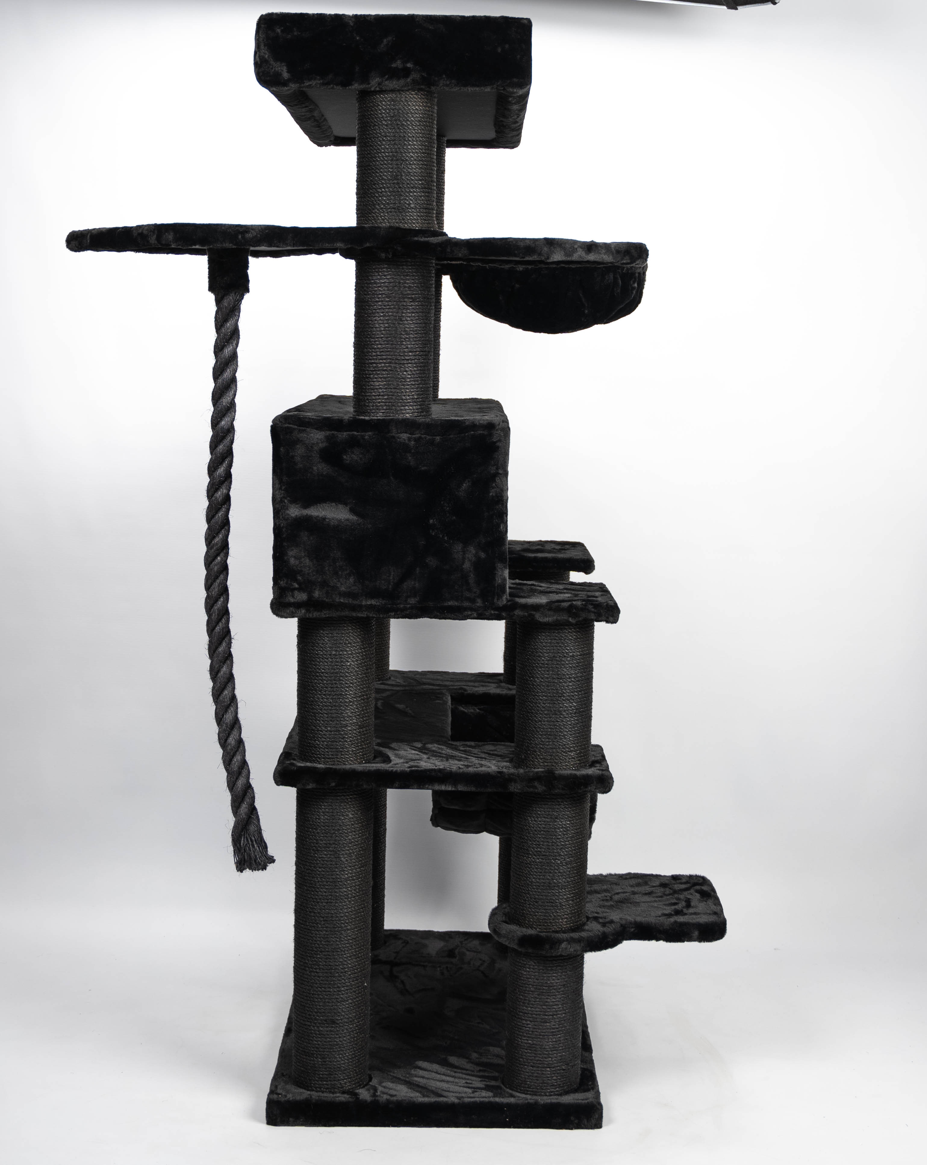 Relipet RL2523V1 Extra Large Giant Cat Tree Tower Black – Heavy Duty Activity Center for Multiple Cats & Maine Coons