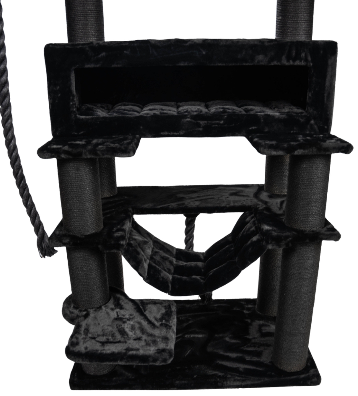 Relipet RL2523V1 Extra Large Giant Cat Tree Tower Black – Heavy Duty Activity Center for Multiple Cats & Maine Coons