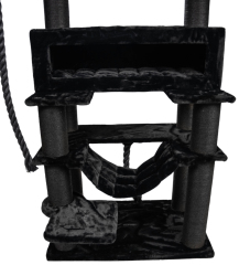 Relipet RL2523V1 Extra Large Giant Cat Tree Tower Black – Heavy Duty Activity Center for Multiple Cats & Maine Coons