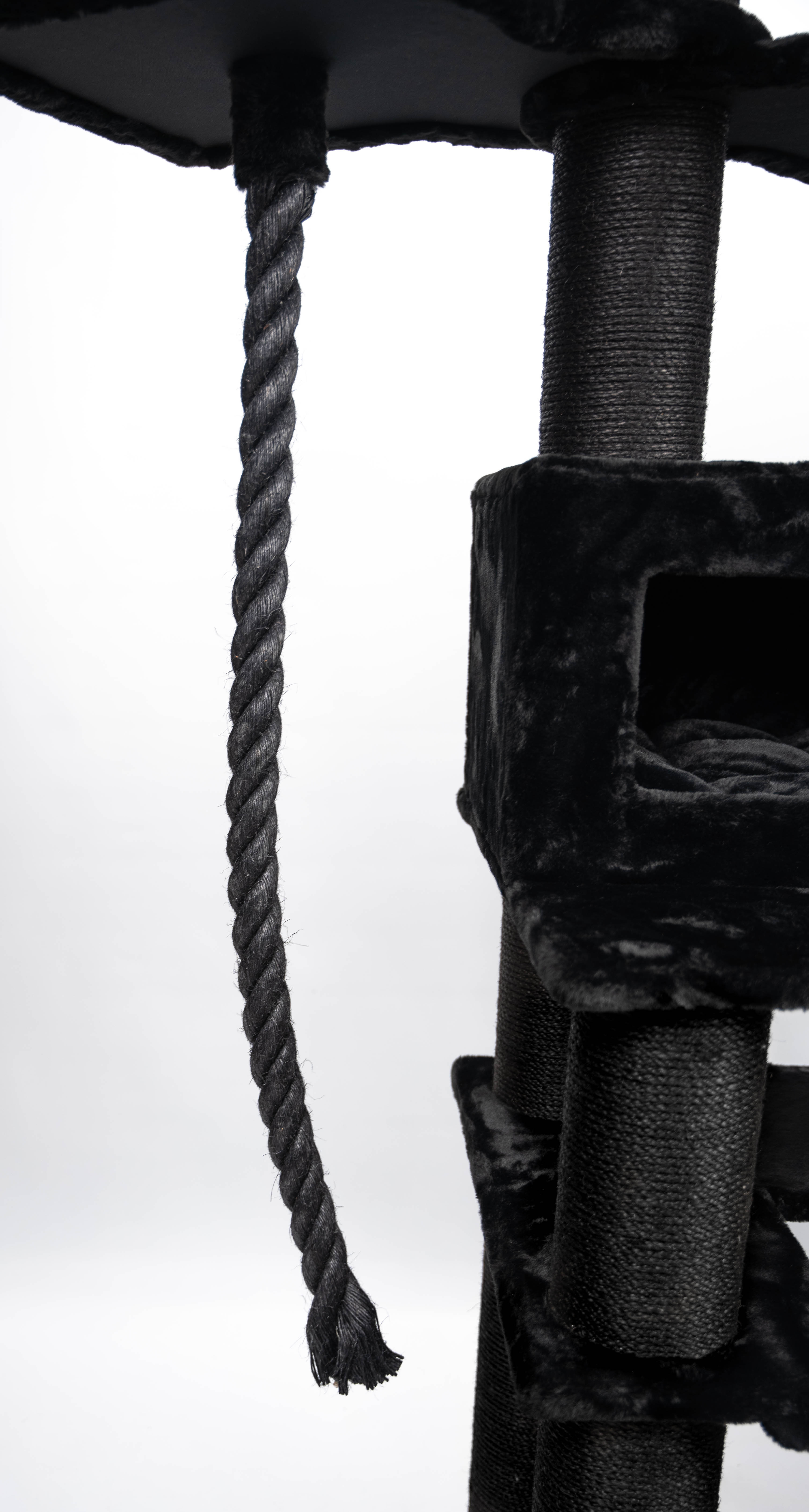 Relipet RL2523V1 Extra Large Giant Cat Tree Tower Black – Heavy Duty Activity Center for Multiple Cats & Maine Coons