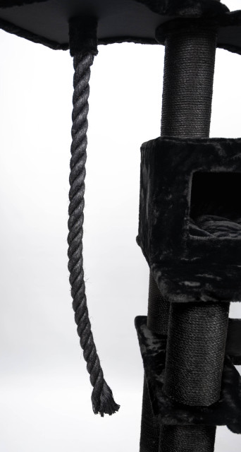 Relipet RL2523V1 Extra Large Giant Cat Tree Tower Black – Heavy Duty Activity Center for Multiple Cats & Maine Coons