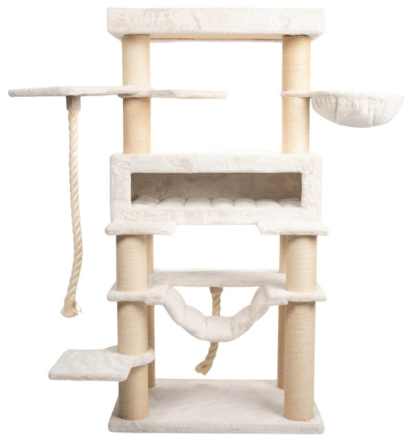 Relipet RL2523V3 Modern Grey Cat Tree – Sleek 198cm Tower for Large Breeds & Multi-Cat Homes