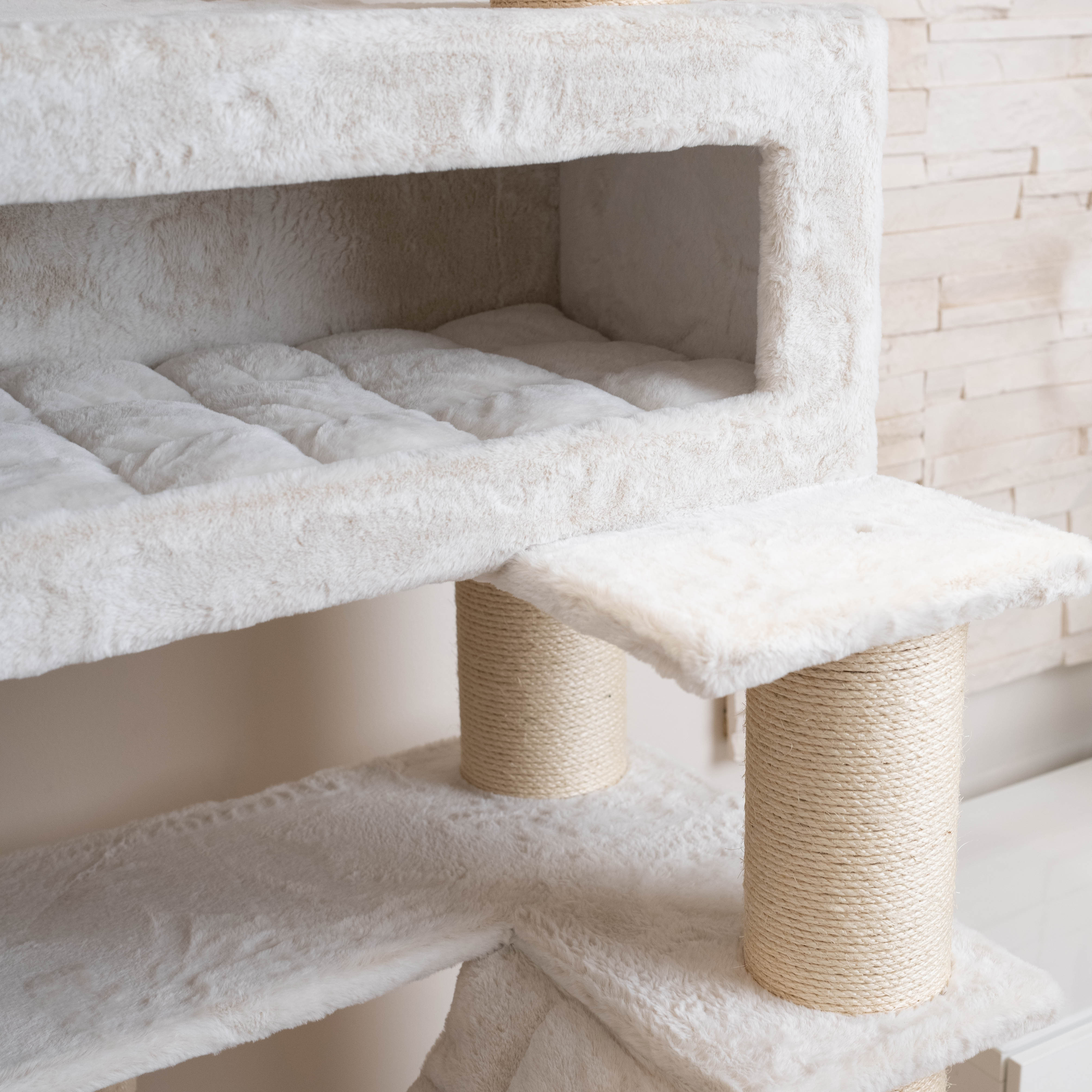 Relipet RL2523V2 Extra Large Cat Tree – Classic Beige Edition | Heavy Duty Tower for Maine Coons