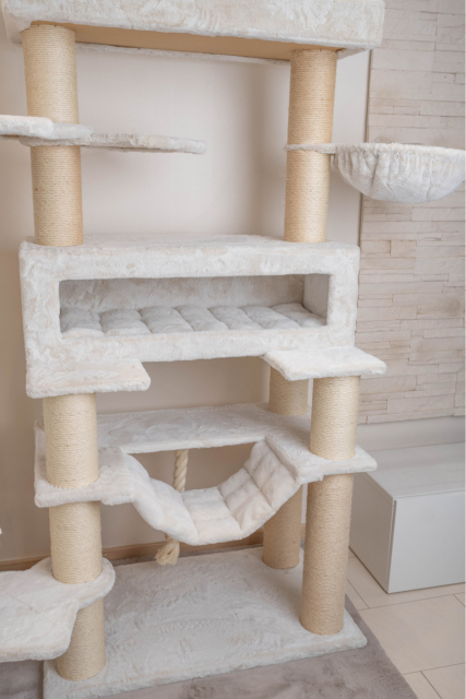 Relipet RL2523V2 Extra Large Cat Tree – Classic Beige Edition | Heavy Duty Tower for Maine Coons