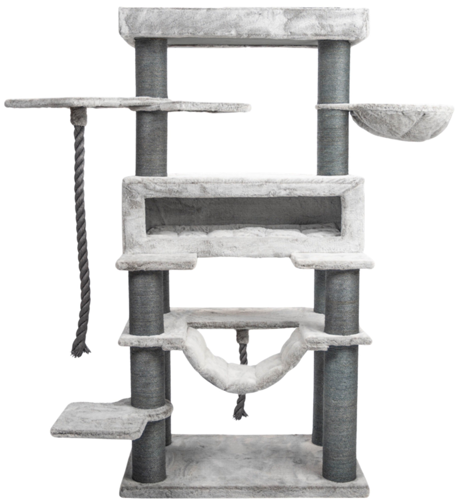 Relipet RL2523V1 Extra Large Giant Cat Tree Tower Black – Heavy Duty Activity Center for Multiple Cats & Maine Coons