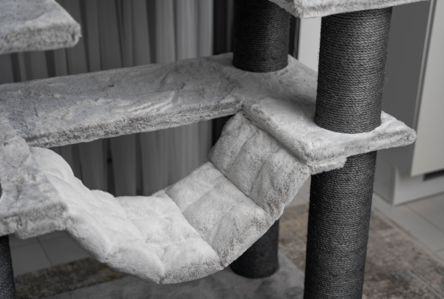 Relipet RL2523V3 Modern Grey Cat Tree – Sleek 198cm Tower for Large Breeds & Multi-Cat Homes