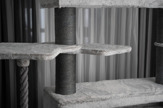 Relipet RL2523V3 Modern Grey Cat Tree – Sleek 198cm Tower for Large Breeds & Multi-Cat Homes