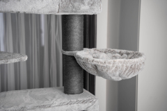 Relipet RL2523V3 Modern Grey Cat Tree – Sleek 198cm Tower for Large Breeds & Multi-Cat Homes