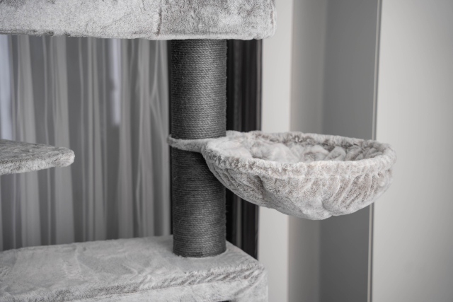 Relipet RL2523V3 Modern Grey Cat Tree – Sleek 198cm Tower for Large Breeds & Multi-Cat Homes