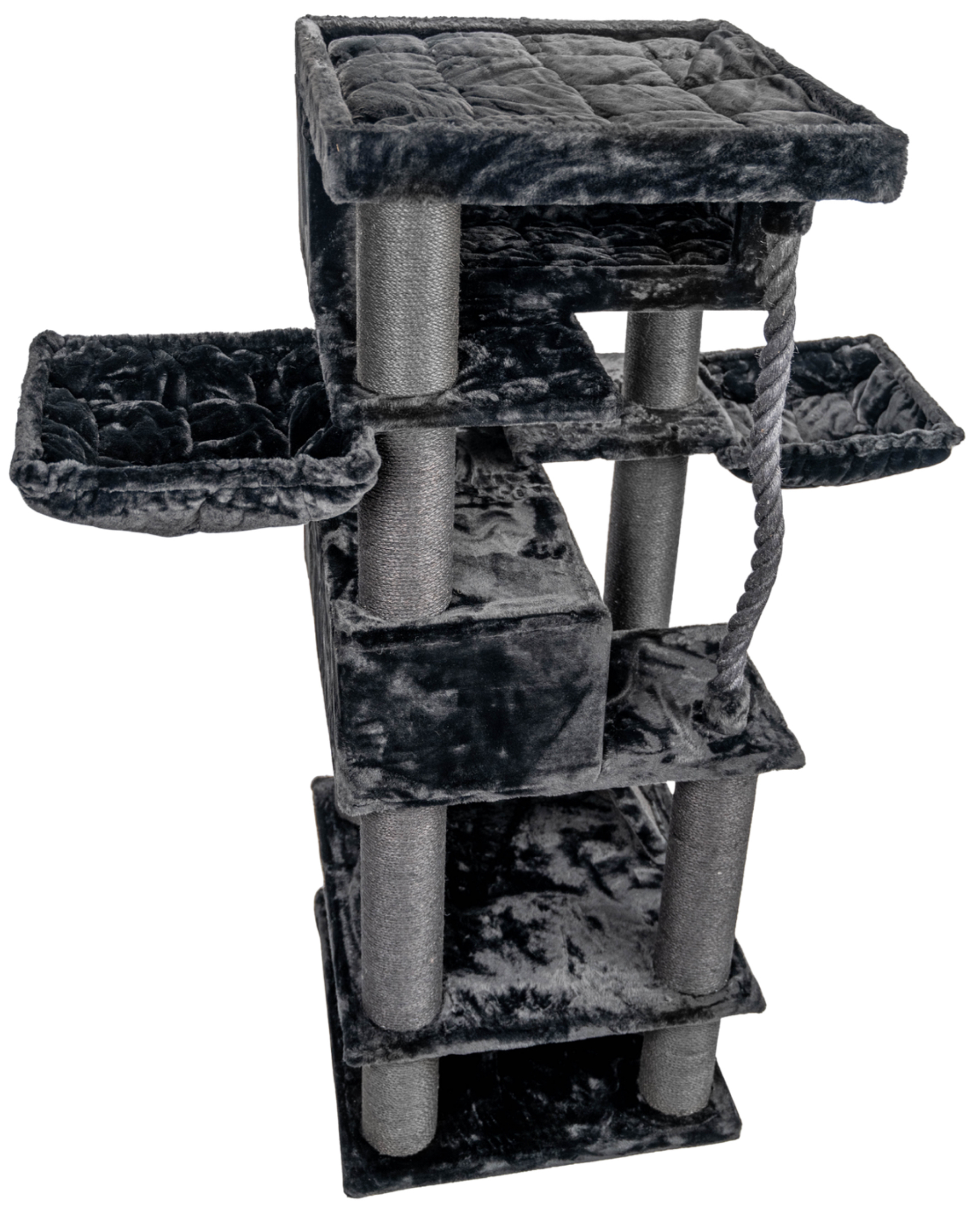 Relipet RL2524V1 200cm Giant Black Cat Tree – Heavy Duty Multi-Level Activity Center for Maine Coons & Multiple Cats