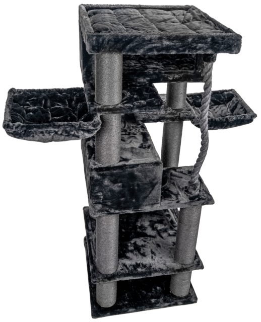 Relipet RL2524V1 200cm Giant Black Cat Tree – Heavy Duty Multi-Level Activity Center for Maine Coons & Multiple Cats