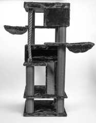 Relipet RL2524V1 200cm Giant Black Cat Tree – Heavy Duty Multi-Level Activity Center for Maine Coons & Multiple Cats