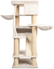 Relipet RL2524V2 200cm Tall Ultra-Large Square Cat Tree in Beige – Heavy Duty Multi-Level Activity Center for Maine Coons & Multiple Cats