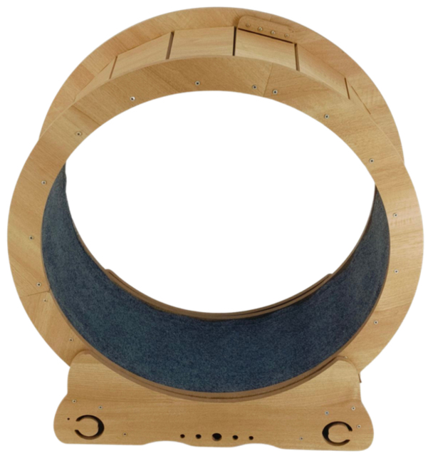 Relipet RL2634 Cat Exercise Wheel – Large 77cm Wooden Treadmill Running Wheel with Removable Carpet Mat
