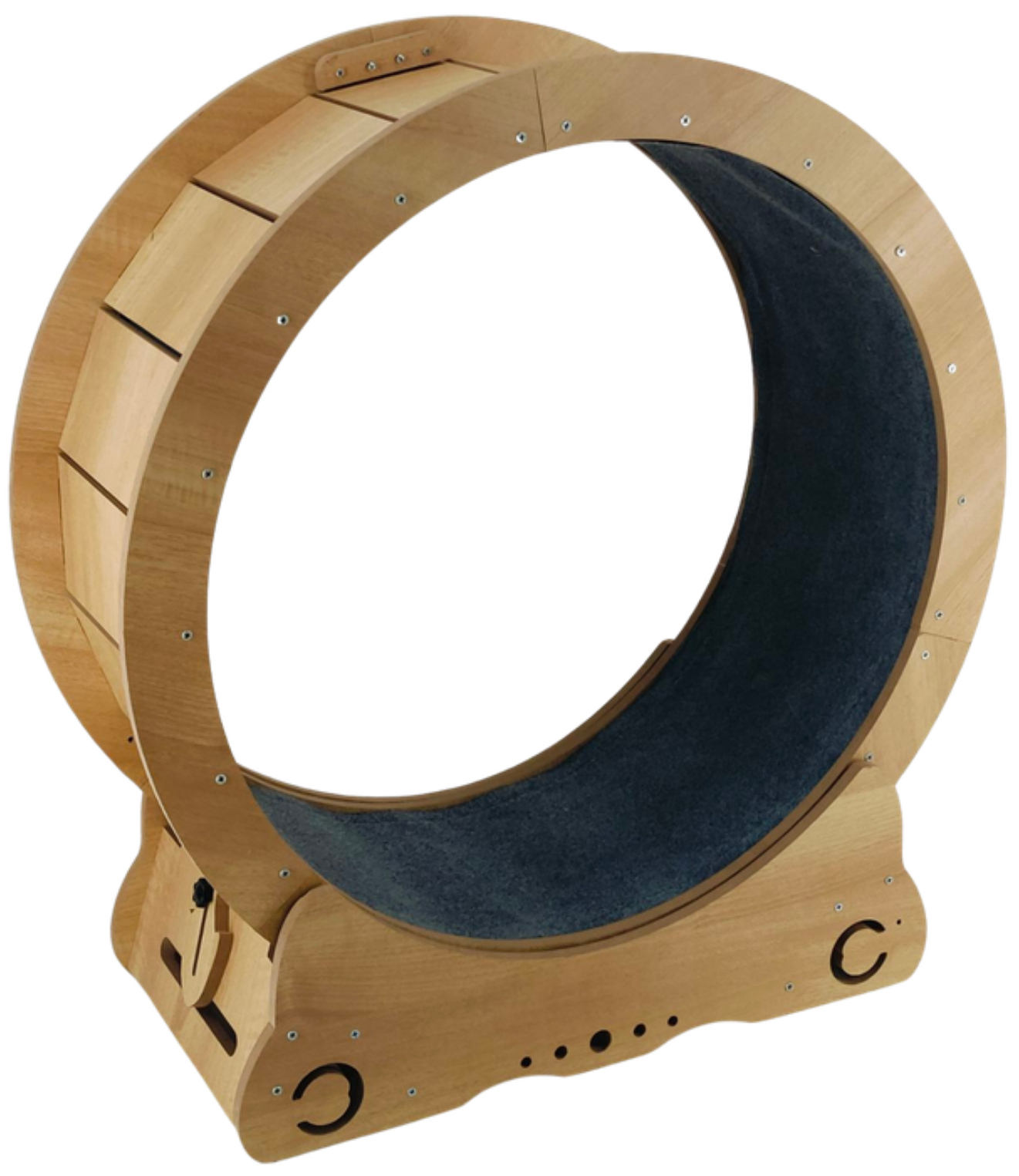 Relipet RL2634 Cat Exercise Wheel – Large 77cm Wooden Treadmill Running Wheel with Removable Carpet Mat